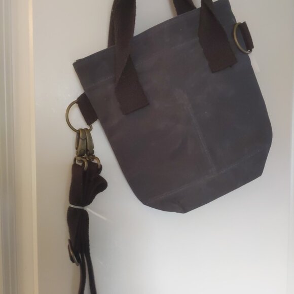 CB Station Waxed Canvas Double Wine Tote Monogram removed - Picture 5 of 6